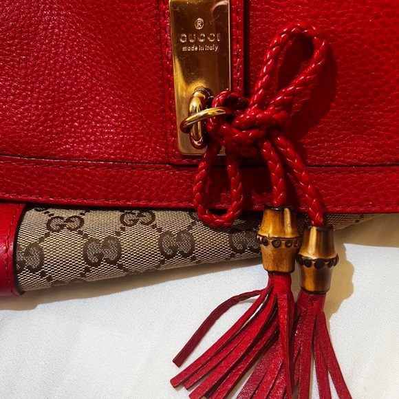 Gucci red leather bag - Picture 3 of 8